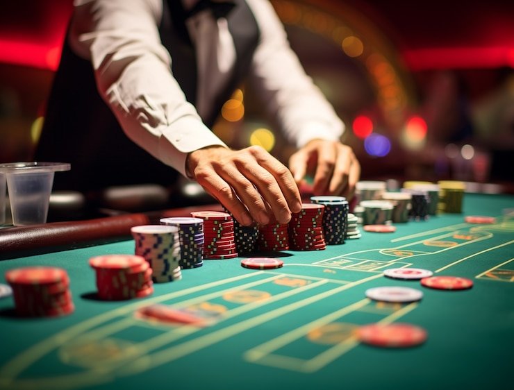 Suasana meja Live Casino hangat138 dengan dealer profesional siaran langsung